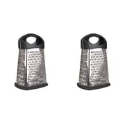2x Appetito S/Steel 4 Sided Grater Home Cooking Vegetable Cutter Kitchen Tool