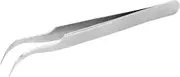 ViaGasaFamido Antistatic Tweezers, Accuracy Curved Tweezers Made of Stainless Steel with Fine Lace, Acid -resistant Soldering Tools for the Cell Phone Repair, Extraction of Parts