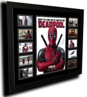 DEADPOOL RYAN REYNOLDS SIGNED LIMITED EDITION FRAMED MEMORABILIA
