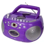 HX-323CD Portable CD Player, AM/FM Radio, Cassette Recorder, Records from CD ...