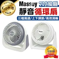 在飛比找蝦皮商城精選優惠-【台灣出貨保固一年】MASSEY 7吋靜音循環扇 電風扇 桌