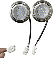 2pcs 1.5-2w Led Cooker Range Hood Bulb Light 12V 24V 110V 220V with SM EL YL Connector 2.36-2.56in Hole Closet Light 20W Halogen Equivalent (Color : Warm White, Size : EL Connector_24V)