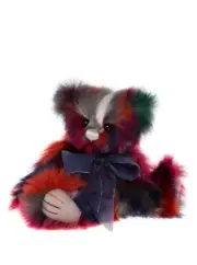 Charlie Bears 2023 | Piggledy Teddy Bear Random Plush Stuffed Animal Bow Small
