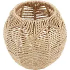 Light Bulb Cover Rattan Pendant Shade Imitation Lampshade Woven