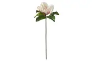 Rogue Magnolia Artificial Flaux Flower Indoor Outdoor Fake Home Table Decor Stem Cream 33x28x74cm