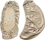 RV Dinette Cushion Covers Campers Cushion Slipcovers Easy Care Washable Replacement RV Seat Cover Elastic for Bench Sofa, Beige