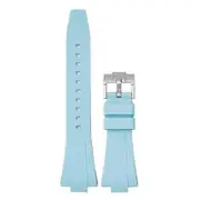 Silicone Watch Strap for Tissot PRX 11mm 12mm Replacement Band Soft Durable Light Blue