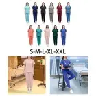 Women Uniform Scrub Set Top and Joggers Pants for Beauty Center Pet Shop SPA