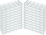 Poker Chip Trays - 100-count Clear Acrylic Poker Chip Racks - Chip Storage and Display Case