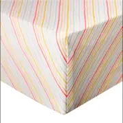 NWT Copper Pearl Premium Knit Fitted Crib Sheet - Rainee / Rainbow Stripe Print