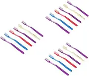 Healvian 3sets Hard Toothbrush Extra Firm Adult Bristle for Stain Cleaning Firm Toothbrushes for Adults Safe and Sanitary 6pcs*3