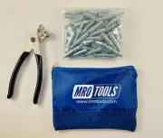 50 3/32 Zephyr Kwik-Lok Cleco Fasteners + Cleco Pliers w Carry Bag (KZ1S50-3/32)