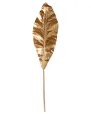 Nearly Natural Set of Three 42in Artificial Palm Gold Stems