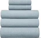 Split King Size 5 Piece Sheet Set - Breathable & Cooling Bed Sheets Set - Hotel