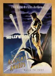 74TH ACADEMY AWARDS TV Broadcast Promotion Poster ABC 3/24/2002 Alex Ross Rolled