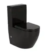 630*380*835mm Poseidon Veda Gloss Black Tornado Back To Wall Toilet