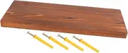 ABOOFAN Rustic Floating Shelf Wall Mounted Storage for Bathroom Easy Installation Sturdy Design Versatile Display Shelf for Home Decor
