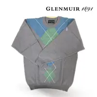 在飛比找momo購物網優惠-【Glenmuir】紫色圓領毛衣(針織衫 毛衣 長袖毛衣 線