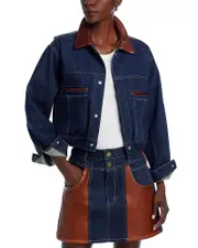 Frame Atelier Denim & Leather Jacket