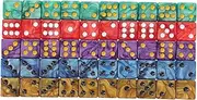 Vaguelly 50pcs Dice Set Board Game Dice Acrylic