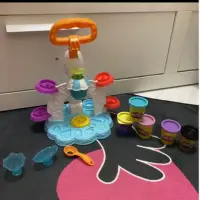 在飛比找蝦皮購物優惠-play doh 陪樂多黏土 冰淇淋甜點派對組 迪士尼貝兒公