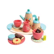 Hape Wooden Tea Set Food/Drink Pretend Play Kids/Toddler Activity Toy Playset 3+