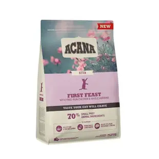 【ACANA】第一盛宴貓低GI配方-放養雞肉.鯡魚+巢蛋幼貓第一首選（優質成長）340g*3包組(貓飼料、貓量)