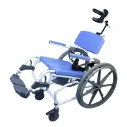 Healthline 791154430156 Aluminum Tilt Shower Commode Chair 18 in. Seat with ...