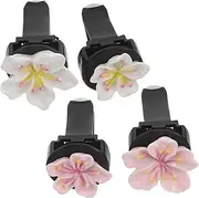 [Mobestech] Car Air Conditioning Vent Clips Floral Car Accessories Scent Diffuser Easy to Clean Set of 4