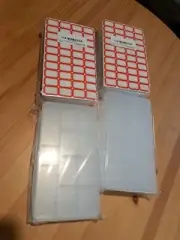 11 Grids Clear Plastic Organizer Box Container Craft Storage 4 Pack Of 3 Boxes