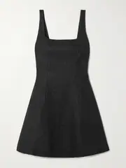 [Faithfull] Faithfull - Felice Shirred Linen Mini Dress - Black - x small x small Black