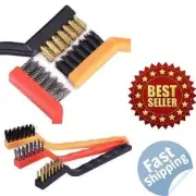 Welding Wire Nylon Brass Stainless steel Brush Set Cleaning Dust Slag Rust 12 pc
