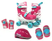 Chicago Quad Roller Skates Combo – Adjustable Skates with Protective Gear, Hi...