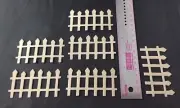 Picket Fence Bare Chipboard 6 Die Cuts Enbellishments
