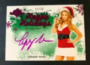 2014 Benchwarmer TIFFANY TOTH Happy Holidays Pink Foil Auto/25 PLAYBOY Playmate