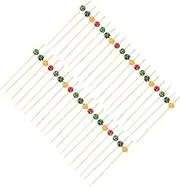 CATIEBYE 100Pcs Disposable Cocktail Picks Fruit Sticks for Parties Appetizer and Snack Skewers for Themed Gatherings and Events Design for Indoor Outdoor Use