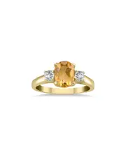Gem Spark 14K 1.98 ct. tw. Diamond & Citrine Ring