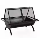 Grillz Fire Pit BBQ Grill Outdoor Fireplace Steel