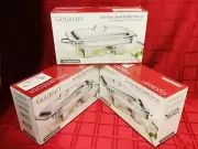 3-NEW-Tramontina Stainless Steel Buffet Server w/13 3/4”x 8 3/4” Glass Dish