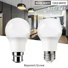 LED Light Bulb E27/B22 Bayonet/Screw Lamp Cool/Warm White Indoor Globe 6X/10X