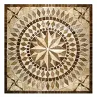 Square Marble Coffee Table Top Gemstone Inlay Woek Corner Table for Office Decor