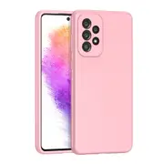 ZUSLAB Galaxy A73 5G Case Nano Silicone Shockproof Gel Rubber Bumper Protective Cover for Samsung - Pink