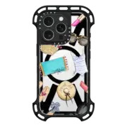 iPhone 16 Pro Ultra Bounce Case MagSafe Compatible Summer Style (Fashion Illustration Transparent Case)