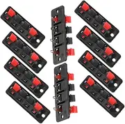 JEWEDECO Stereo Speaker Terminal Connectors Line Clamp Cord Clips for Home Stereo