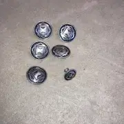 Jeremiah Watt Horseshoe Brand Conchos Stainless Steel Screw Back Set of Six