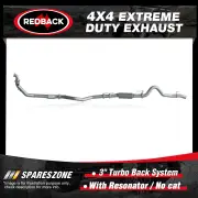 Redback 3" 409 SS Exhaust & Resonator No cat for Isuzu D-MAX TF RC 3.0L 07-12