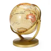 20CM Rotating World Globe Earth Antique Home Office Desktop Decor Geography