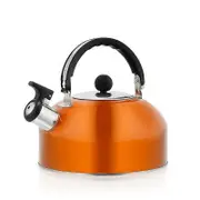 Whistling Kettle 3L Stainless Steel Stove Top Kettle Blue Induction Gas Electric Orange
