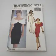 Butterick Rimini Sewing Pattern Formal Ruffled Sleeveless Dress 5792 size 6 8 10