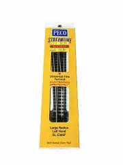 PECO N SCALE FINE CODE 55 LARGE LEFT HAND TURNOUT 36" RADIUS INSULFROG SL-E389F
